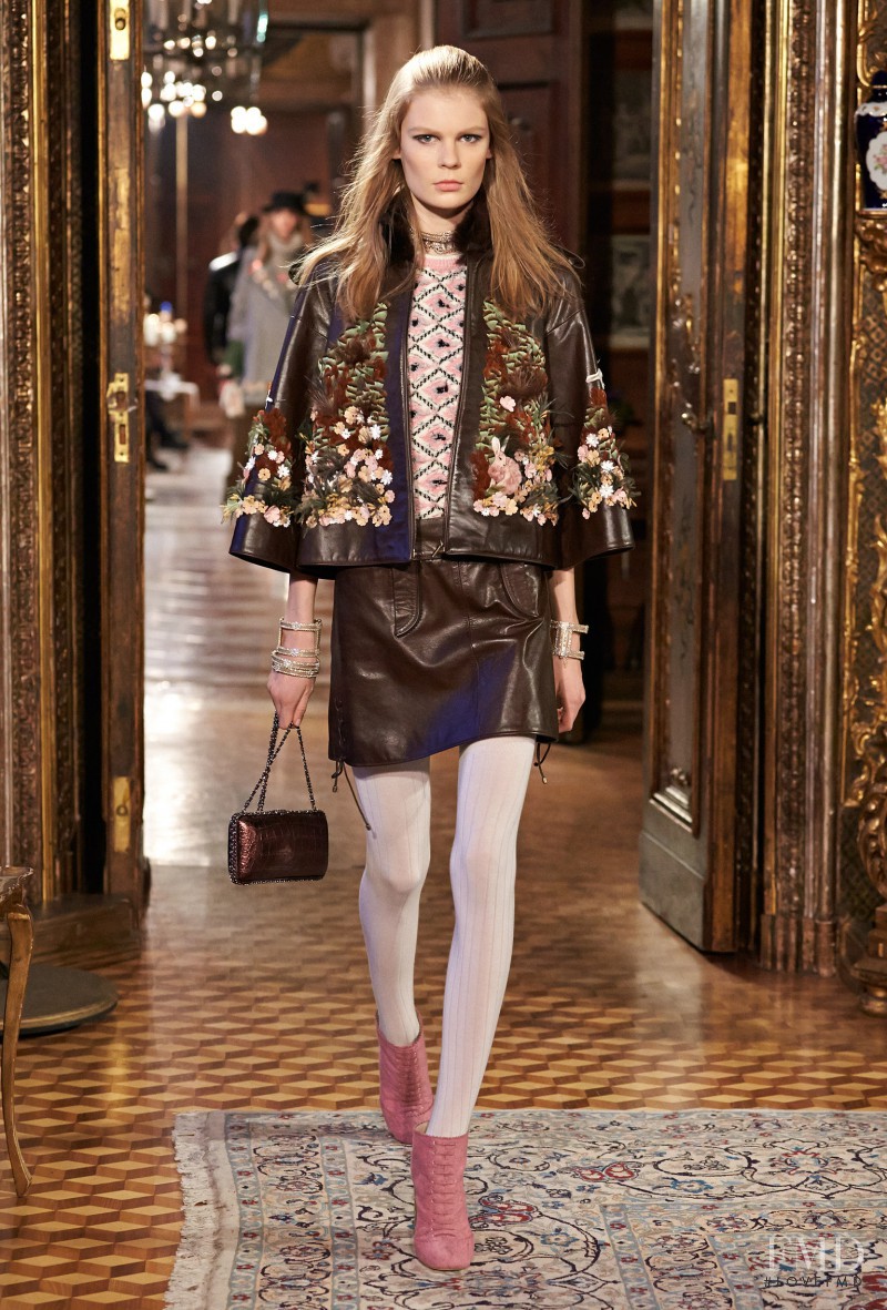Alexandra Elizabeth Ljadov featured in  the Chanel fashion show for Pre-Fall 2015