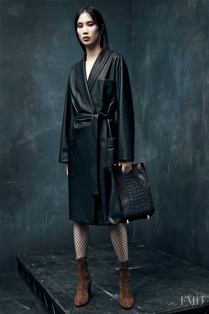 Dongqi Xue featured in  the Alexander Wang lookbook for Pre-Fall 2015