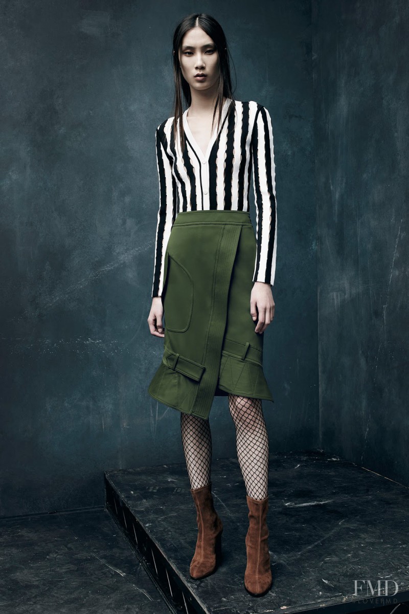 Dongqi Xue featured in  the Alexander Wang lookbook for Pre-Fall 2015