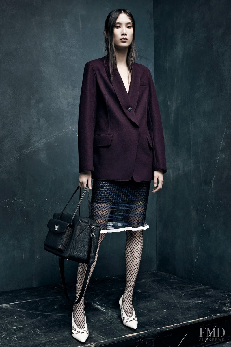 Dongqi Xue featured in  the Alexander Wang lookbook for Pre-Fall 2015