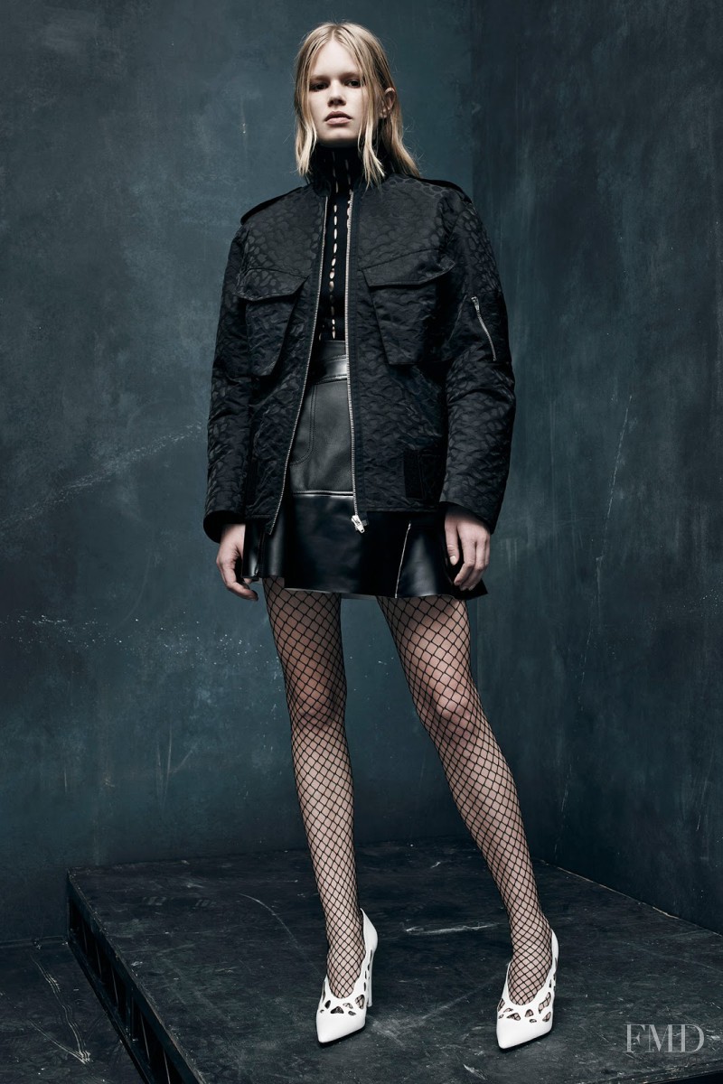 Anna Ewers featured in  the Alexander Wang lookbook for Pre-Fall 2015