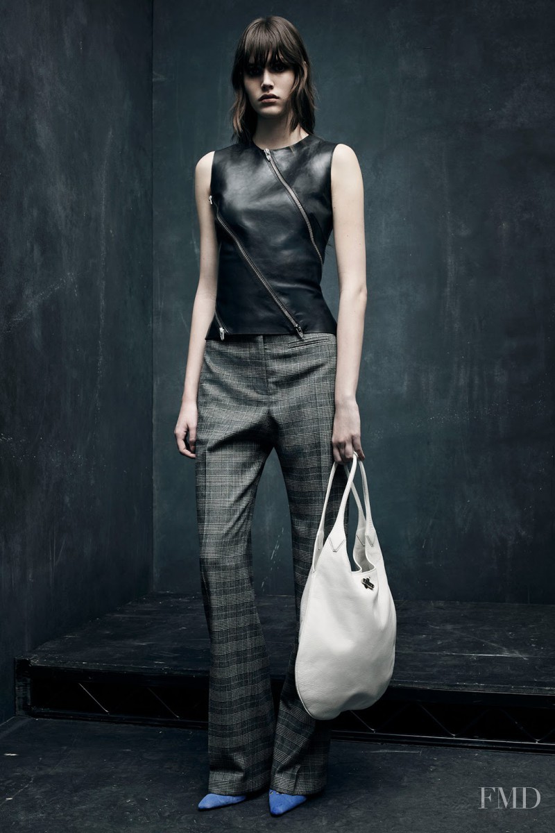 Vanessa Moody featured in  the Alexander Wang lookbook for Pre-Fall 2015