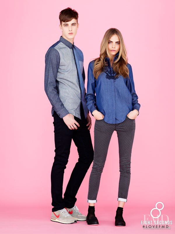 Cara Delevingne featured in  the 8ight Seconds advertisement for Spring 2013