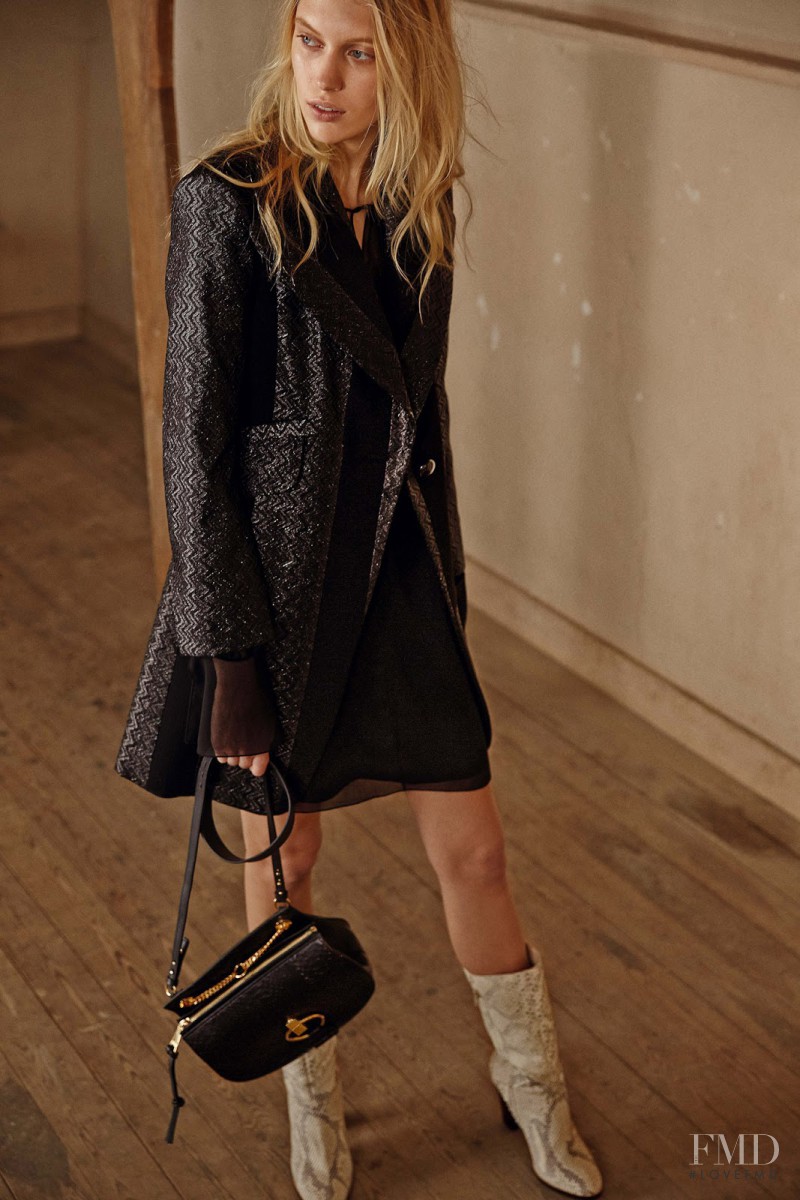 Aymeline Valade featured in  the Chloe fashion show for Pre-Fall 2015