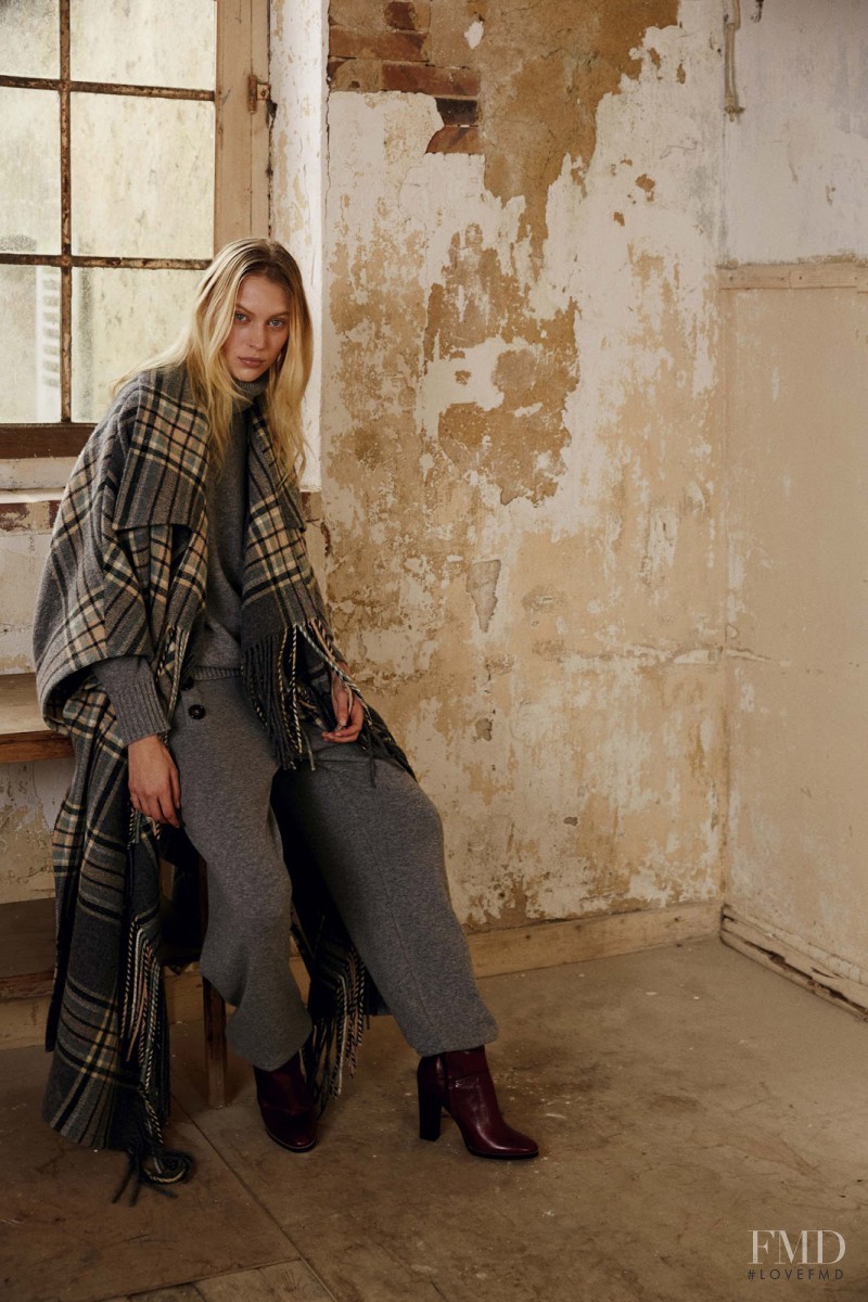 Aymeline Valade featured in  the Chloe fashion show for Pre-Fall 2015