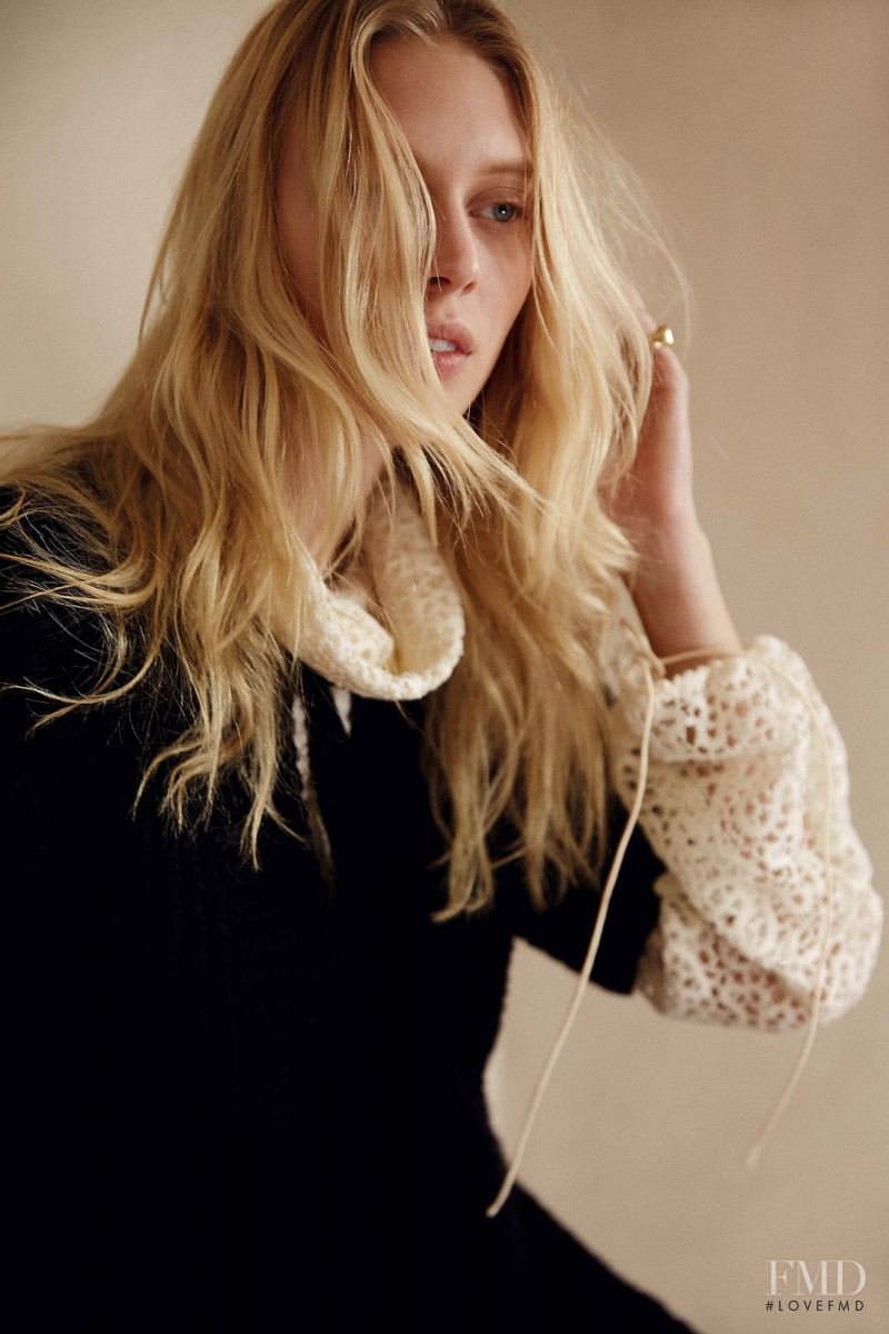 Aymeline Valade featured in  the Chloe fashion show for Pre-Fall 2015