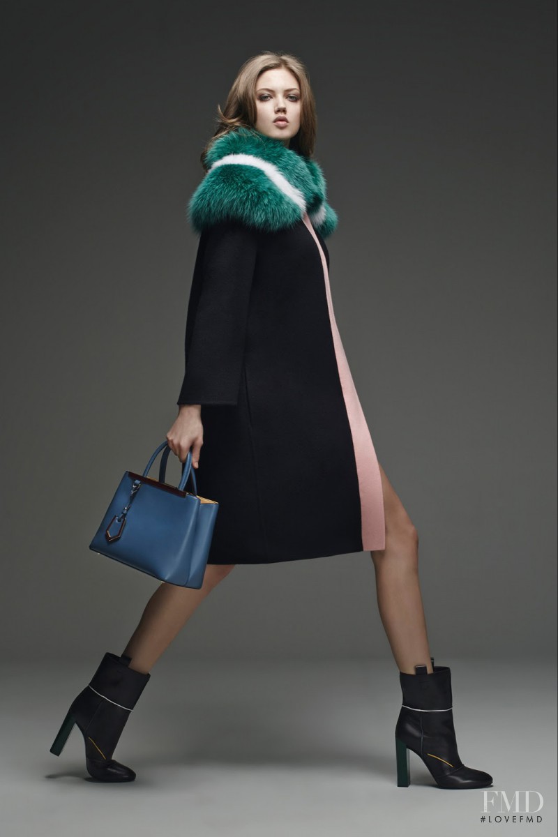 Lindsey Wixson featured in  the Fendi lookbook for Pre-Fall 2015