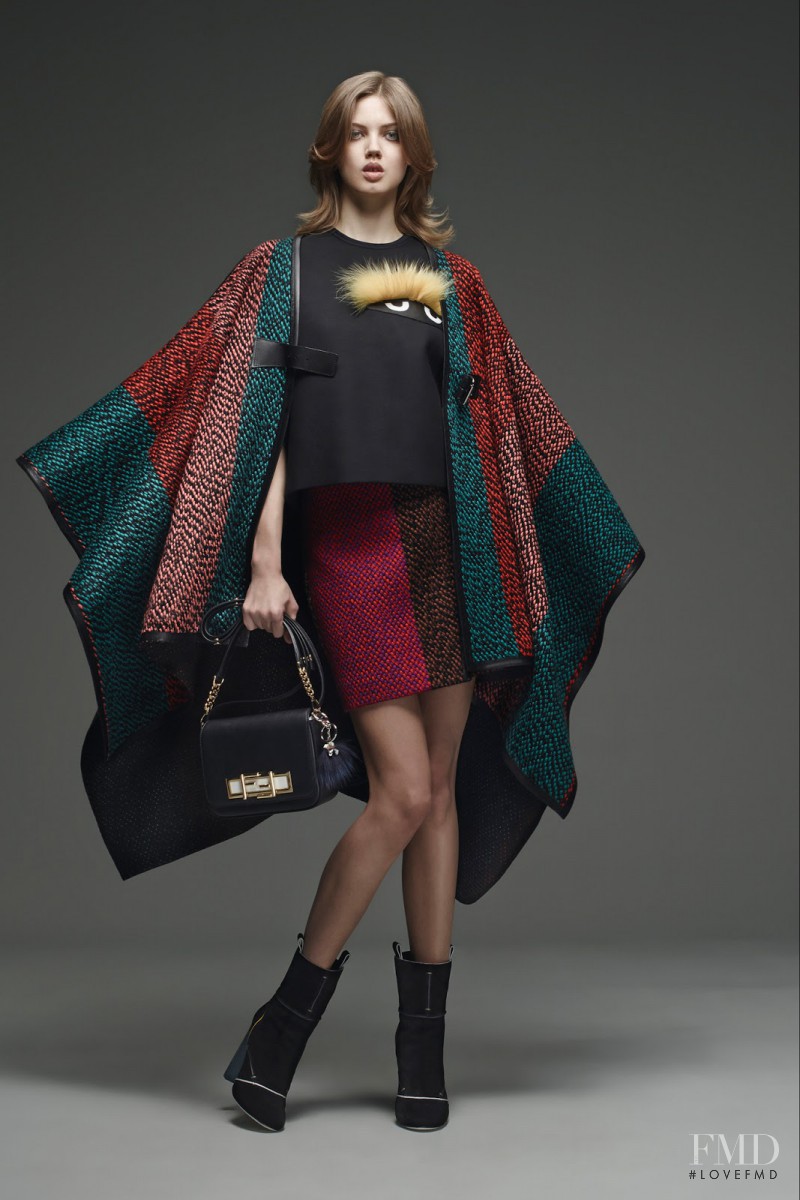 Lindsey Wixson featured in  the Fendi lookbook for Pre-Fall 2015