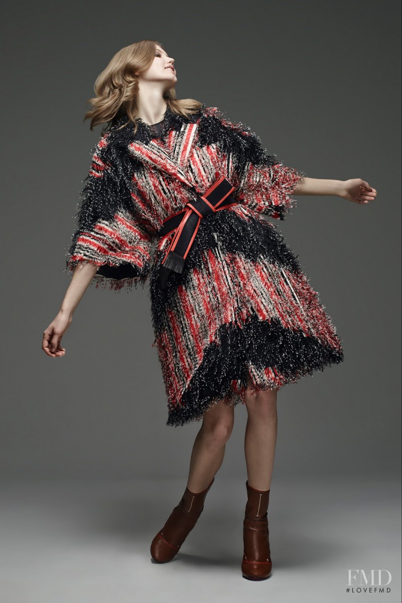 Lindsey Wixson featured in  the Fendi lookbook for Pre-Fall 2015