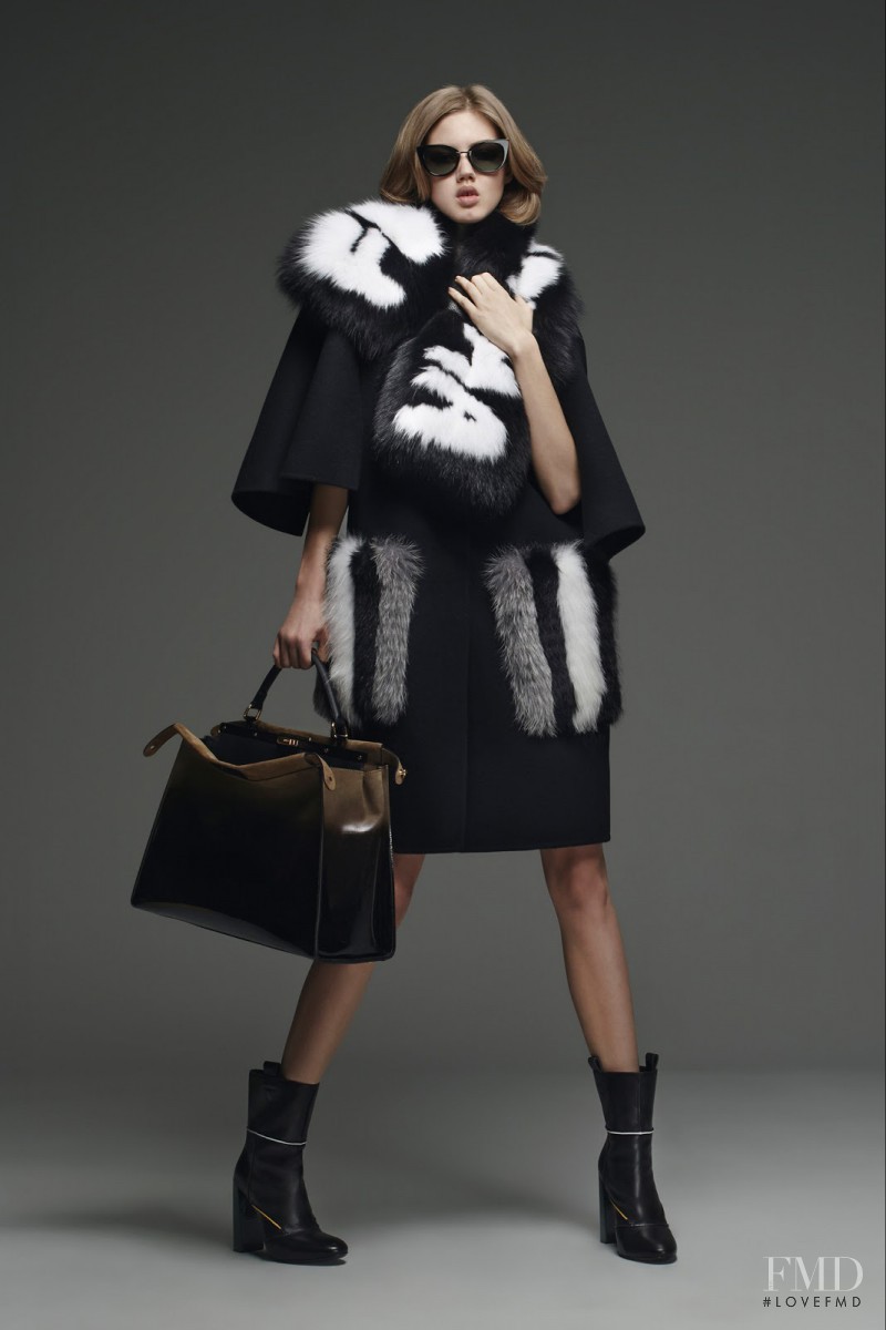 Lindsey Wixson featured in  the Fendi lookbook for Pre-Fall 2015