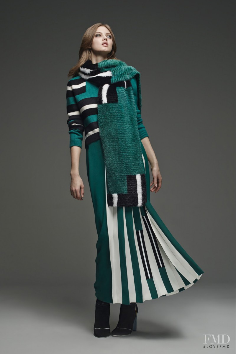 Lindsey Wixson featured in  the Fendi lookbook for Pre-Fall 2015