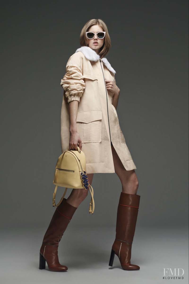 Lindsey Wixson featured in  the Fendi lookbook for Pre-Fall 2015