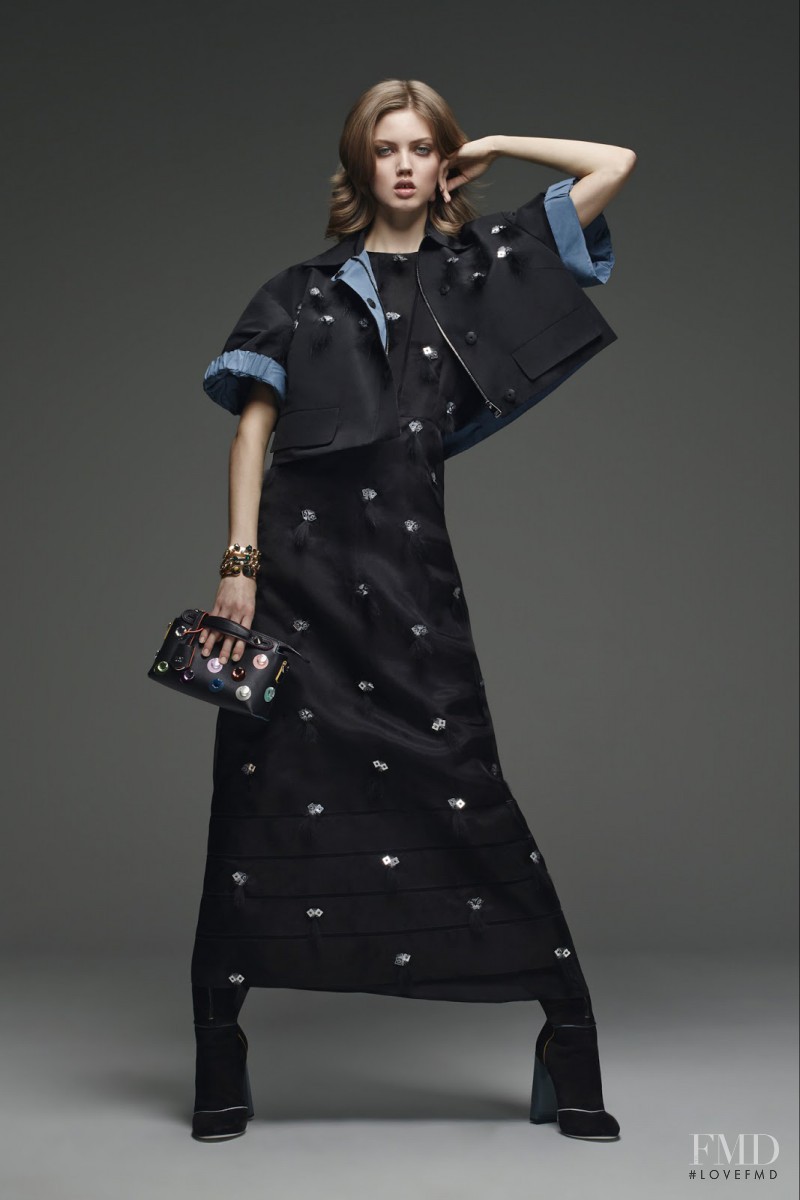 Lindsey Wixson featured in  the Fendi lookbook for Pre-Fall 2015