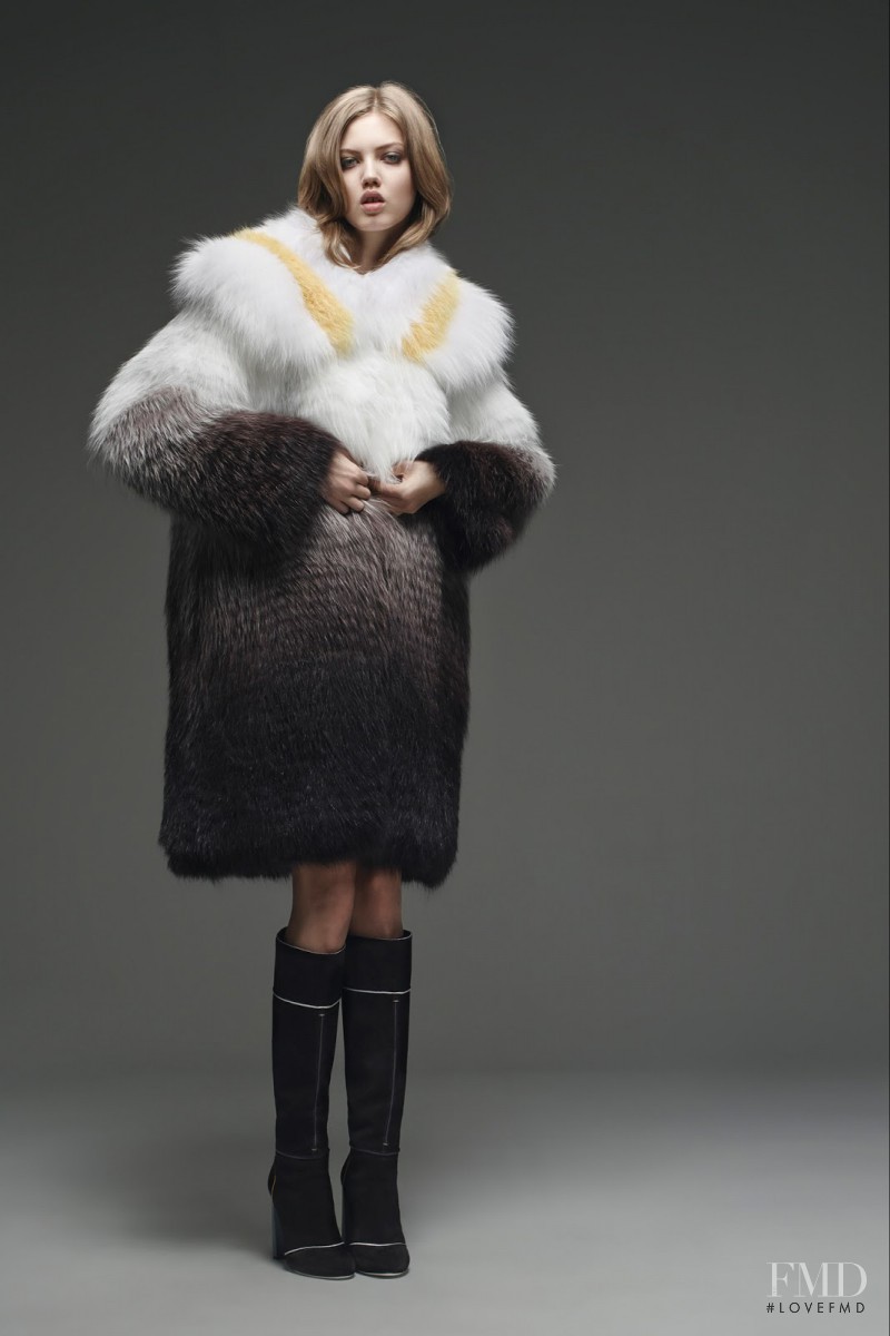 Lindsey Wixson featured in  the Fendi lookbook for Pre-Fall 2015