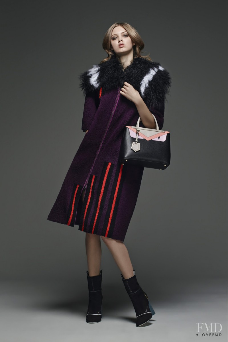 Lindsey Wixson featured in  the Fendi lookbook for Pre-Fall 2015