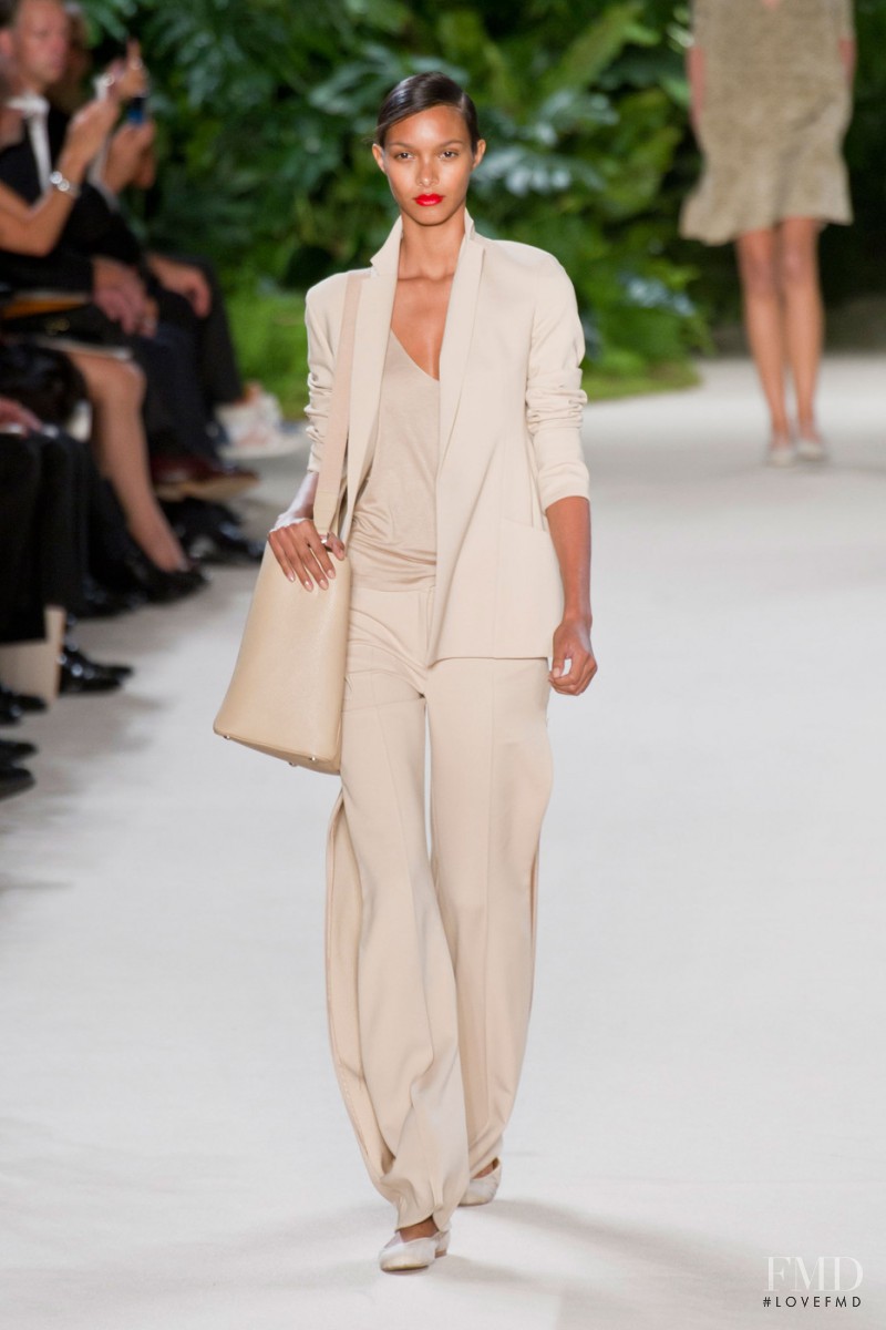 Lais Ribeiro featured in  the Akris fashion show for Spring/Summer 2013