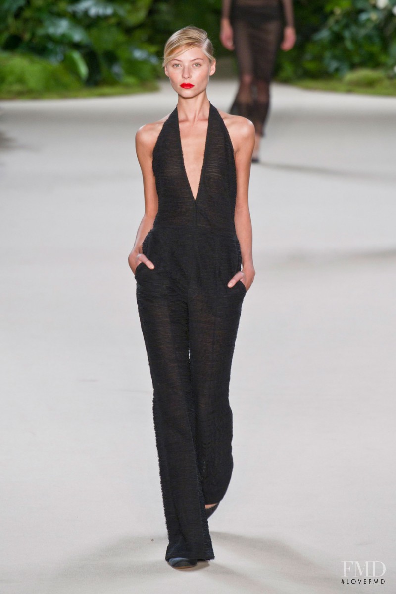 Vika Falileeva featured in  the Akris fashion show for Spring/Summer 2013