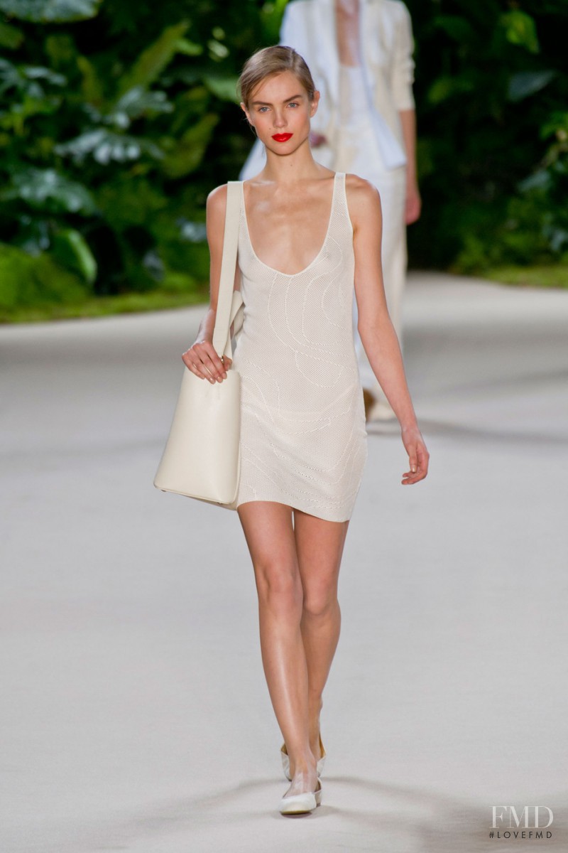 Odile Coco van Stuijvenberg featured in  the Akris fashion show for Spring/Summer 2013