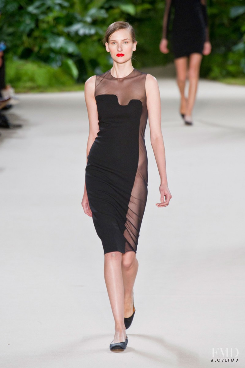 Katia Selinger featured in  the Akris fashion show for Spring/Summer 2013