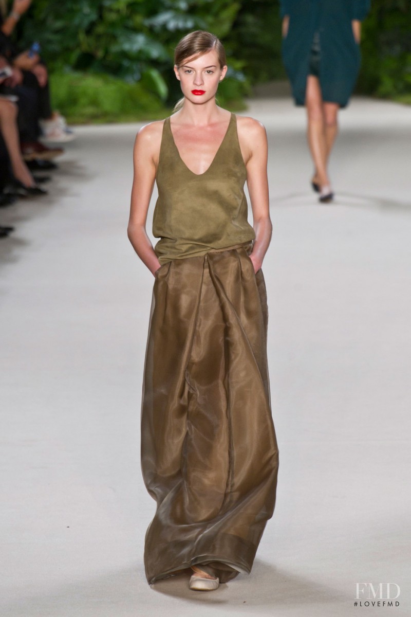 Cristina Mantas featured in  the Akris fashion show for Spring/Summer 2013