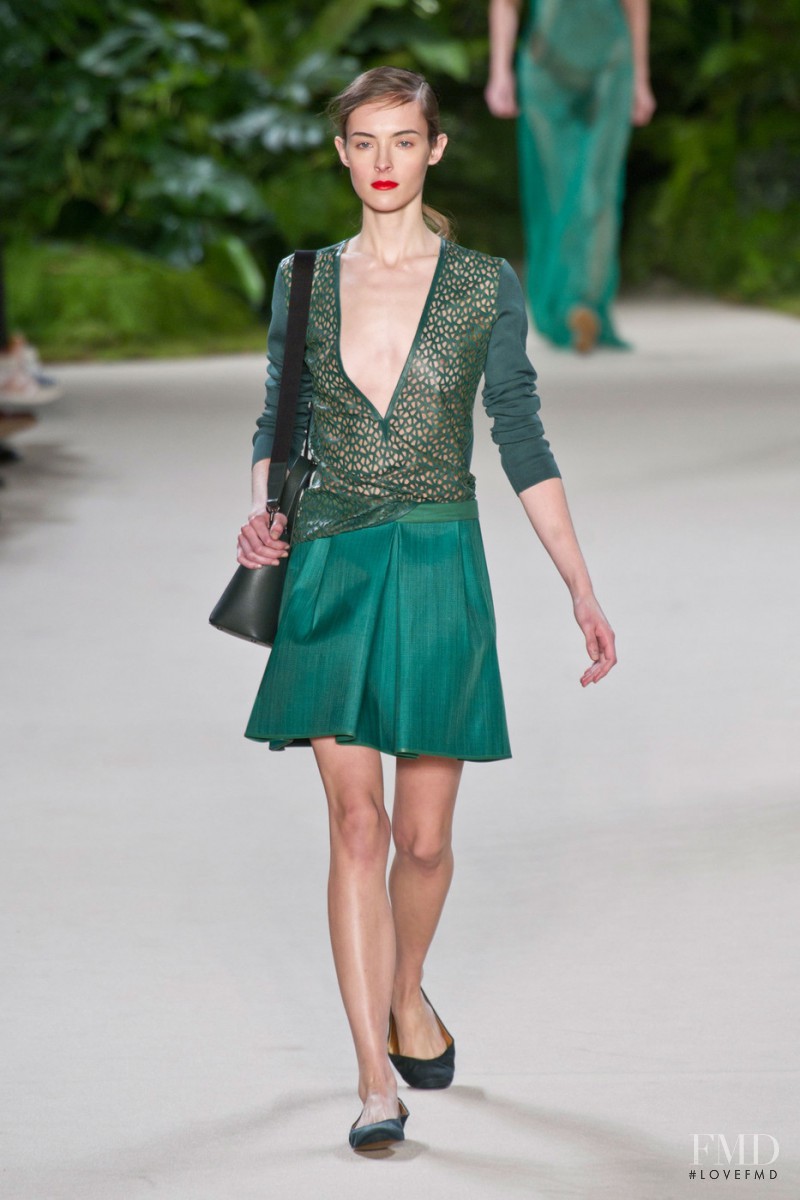 Allaire Heisig featured in  the Akris fashion show for Spring/Summer 2013