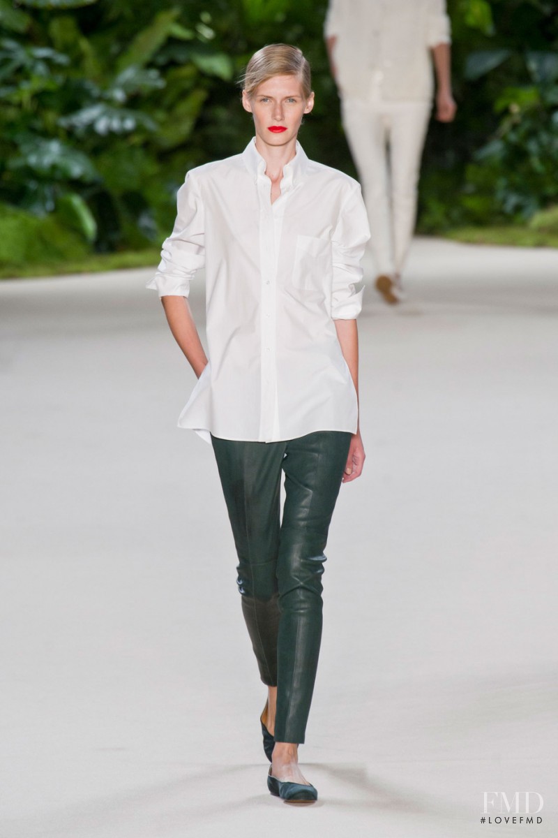 Romina Lanaro featured in  the Akris fashion show for Spring/Summer 2013