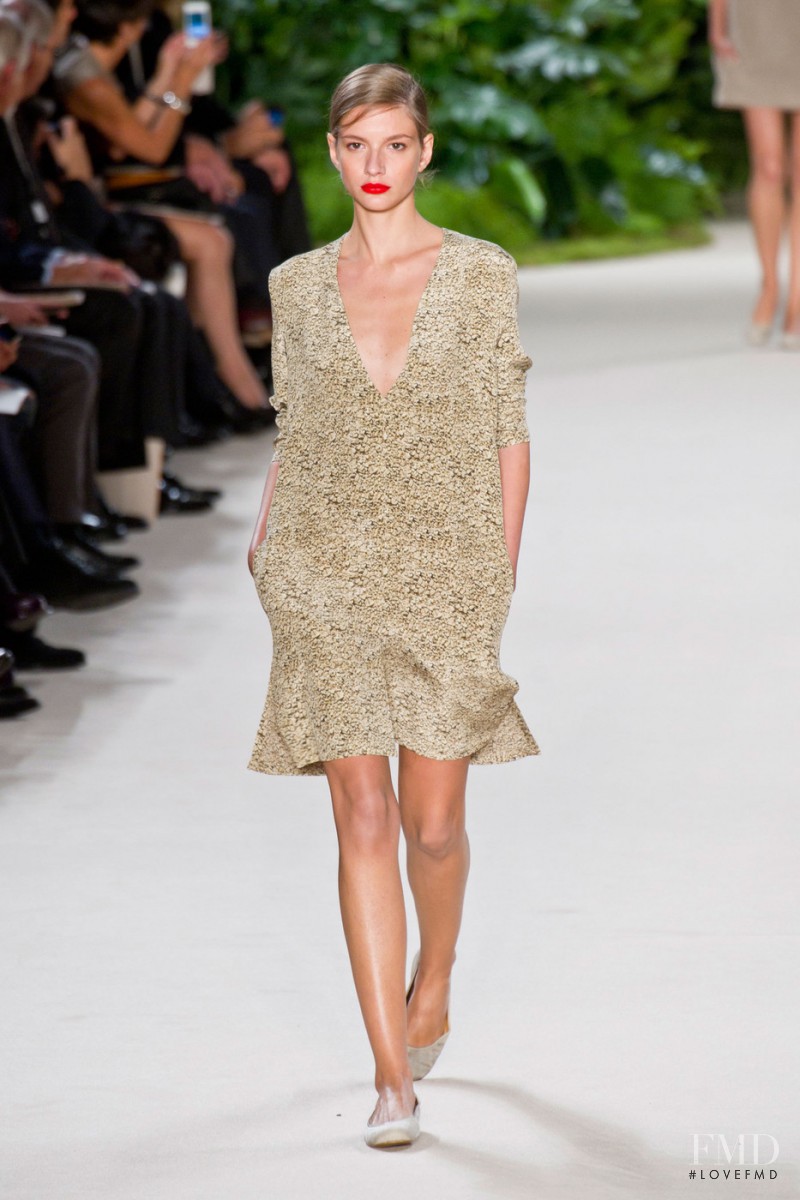 Roberta Cardenio featured in  the Akris fashion show for Spring/Summer 2013