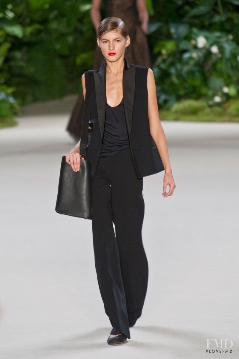 Valery Kaufman featured in  the Akris fashion show for Spring/Summer 2013