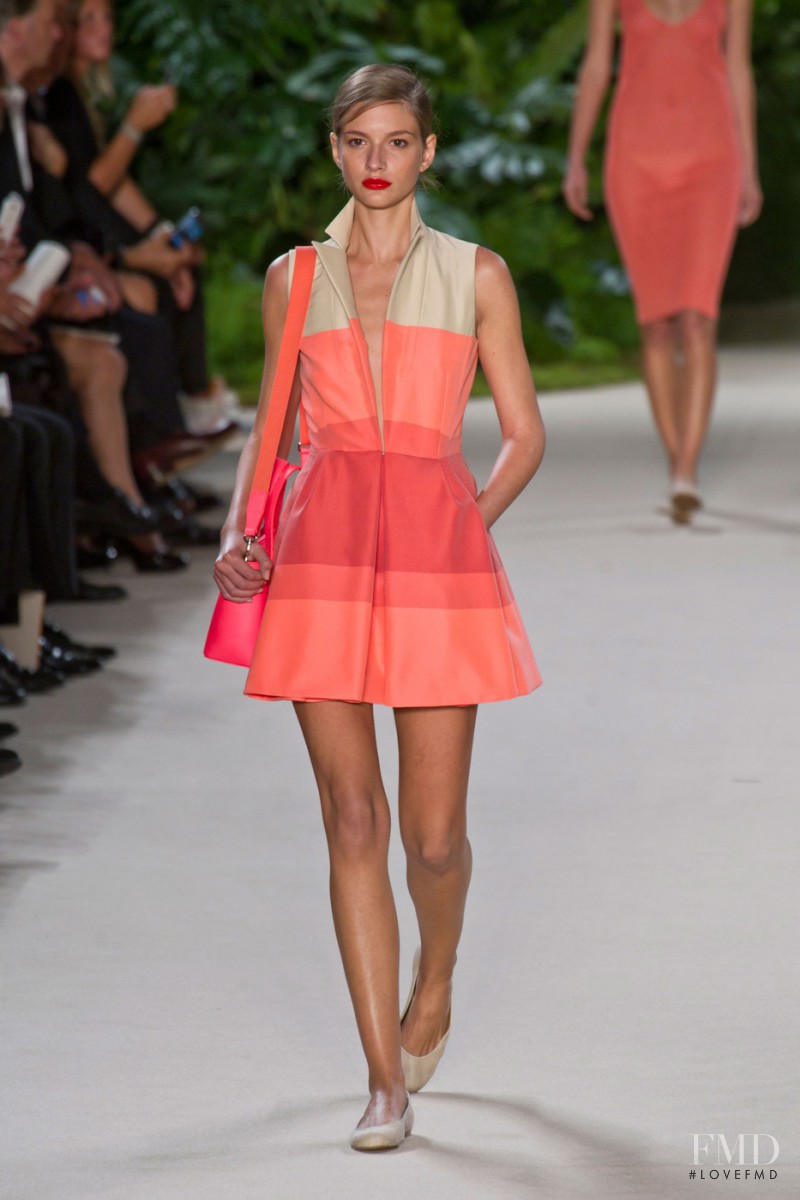 Roberta Cardenio featured in  the Akris fashion show for Spring/Summer 2013