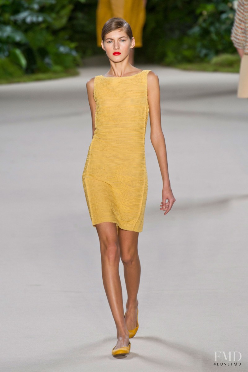 Valery Kaufman featured in  the Akris fashion show for Spring/Summer 2013