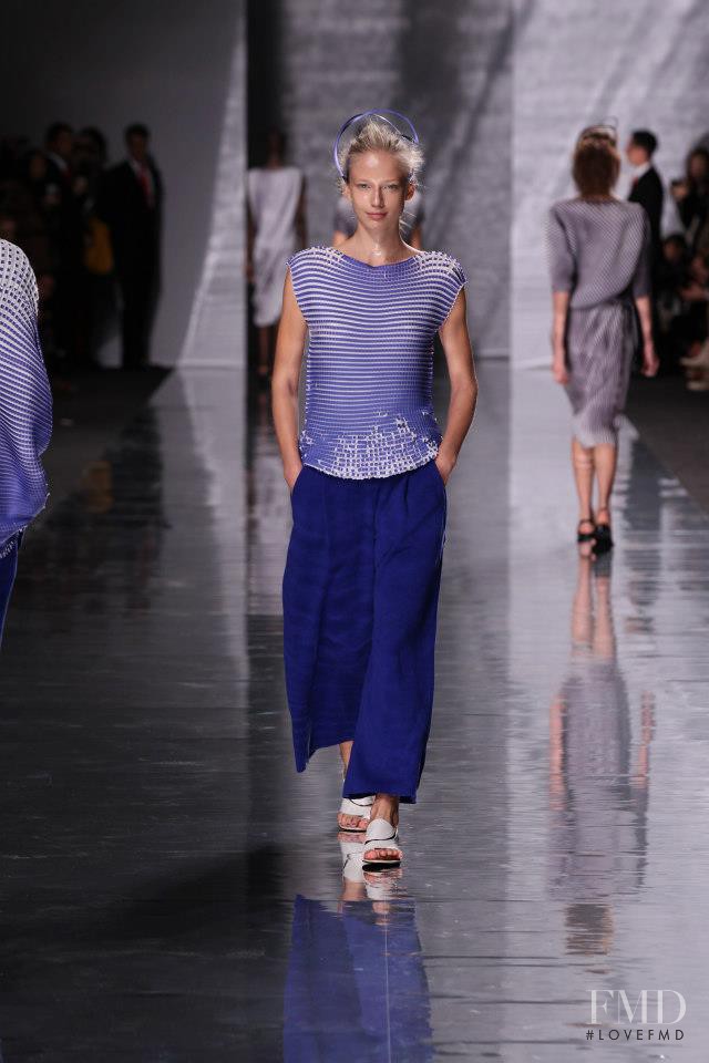 Ella Petrushko featured in  the Issey Miyake fashion show for Spring/Summer 2013