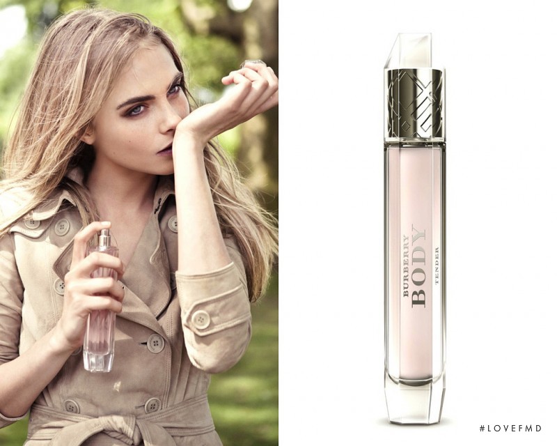 Cara Delevingne featured in  the Burberry Fragrance Burberry Body Tender Fragrance advertisement for Spring/Summer 2013