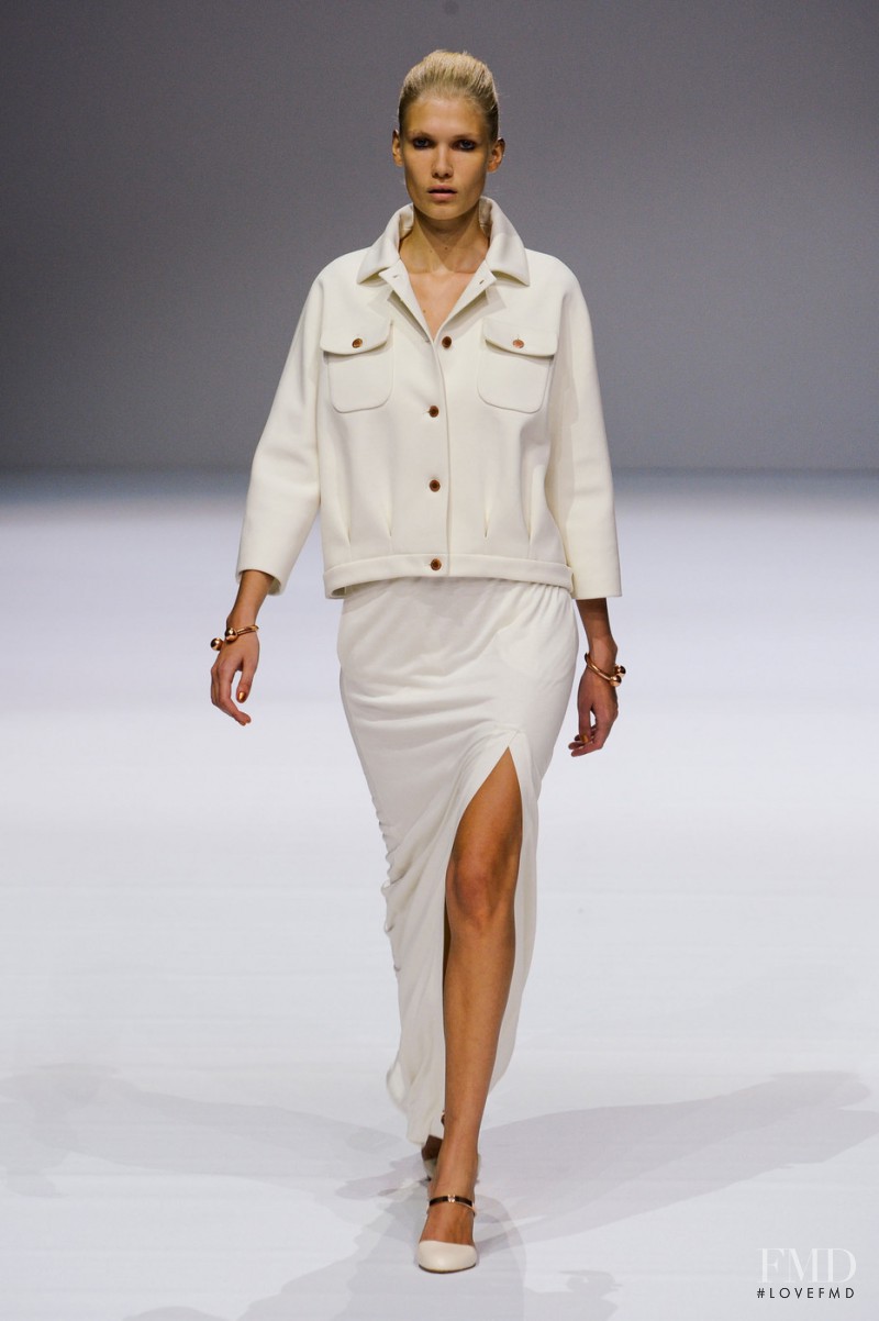 Yulia Terentieva featured in  the Veronique Branquinho fashion show for Spring/Summer 2013