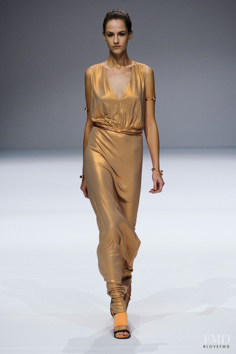 Maria Kashleva featured in  the Veronique Branquinho fashion show for Spring/Summer 2013