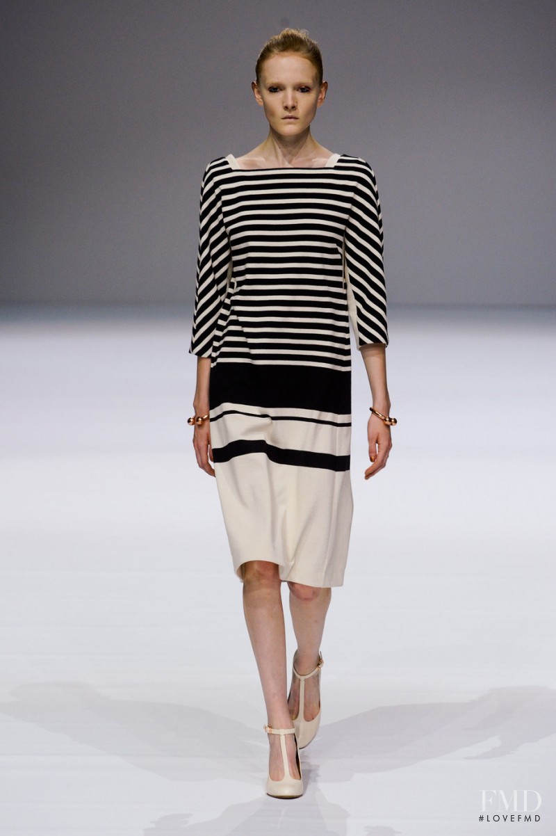 Maja Salamon featured in  the Veronique Branquinho fashion show for Spring/Summer 2013
