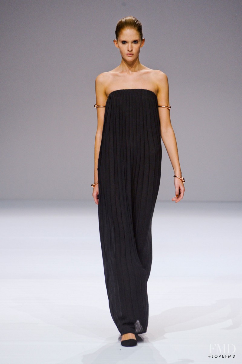 Nina Vodopivec featured in  the Veronique Branquinho fashion show for Spring/Summer 2013