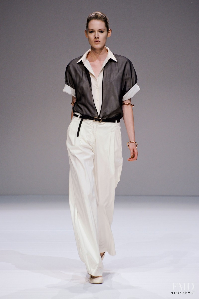 Kristel van Valkenhoef featured in  the Veronique Branquinho fashion show for Spring/Summer 2013