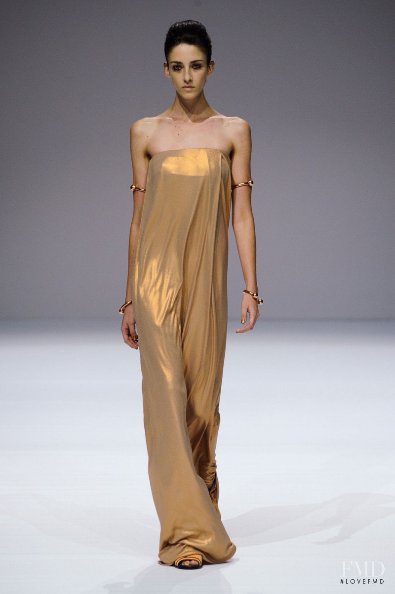 Cristina Herrmann featured in  the Veronique Branquinho fashion show for Spring/Summer 2013