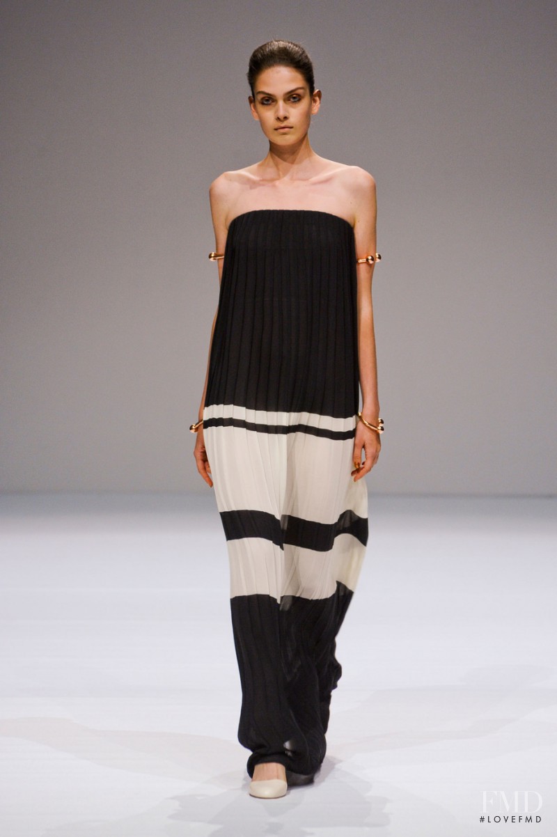 Maria Palm featured in  the Veronique Branquinho fashion show for Spring/Summer 2013