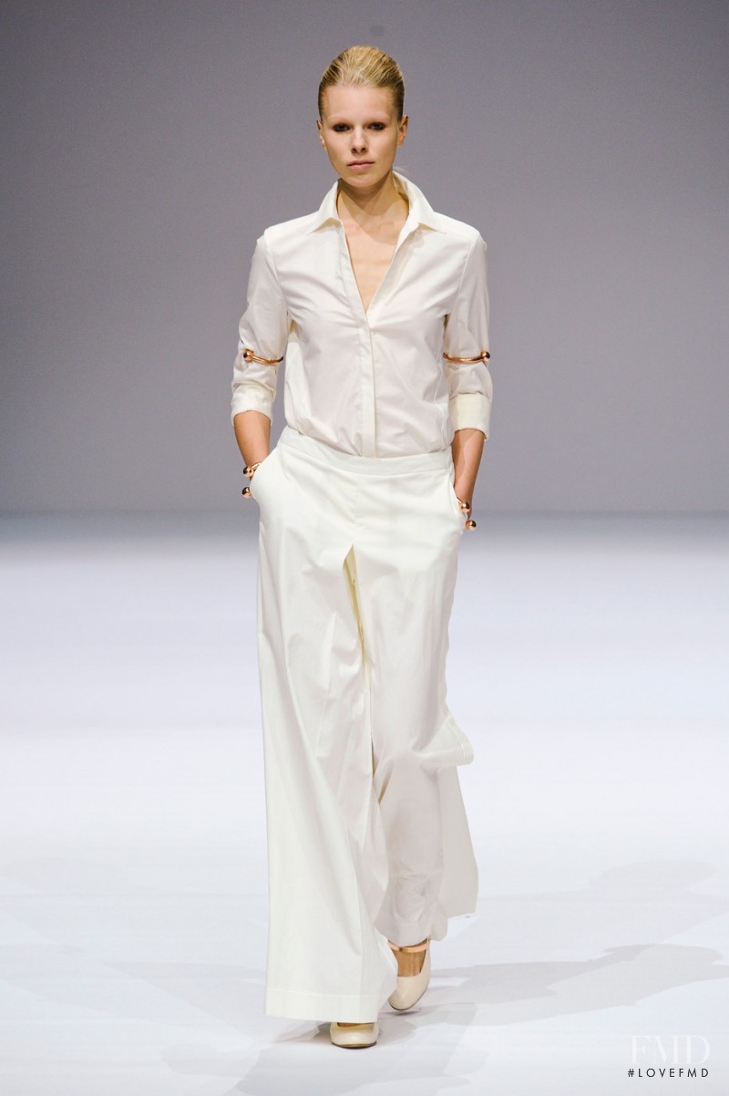 Katharina Korbjuhn featured in  the Veronique Branquinho fashion show for Spring/Summer 2013