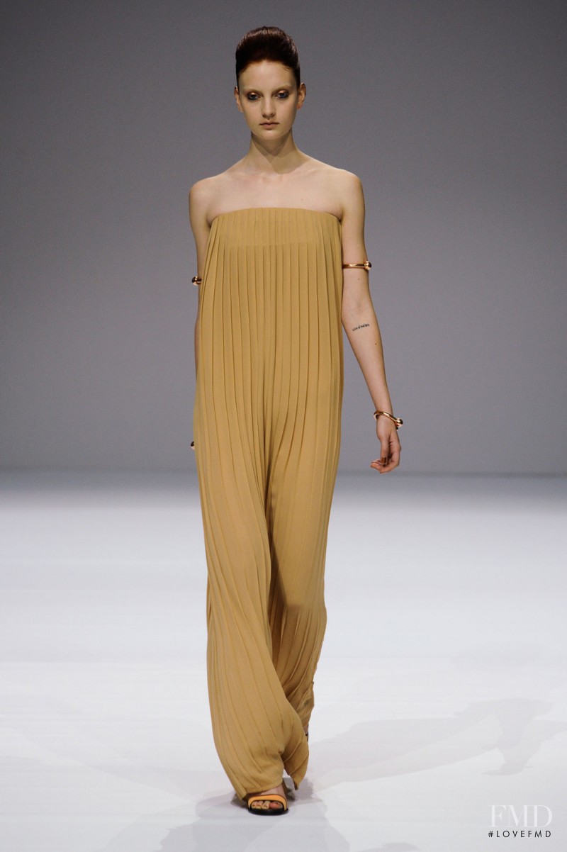 Codie Young featured in  the Veronique Branquinho fashion show for Spring/Summer 2013