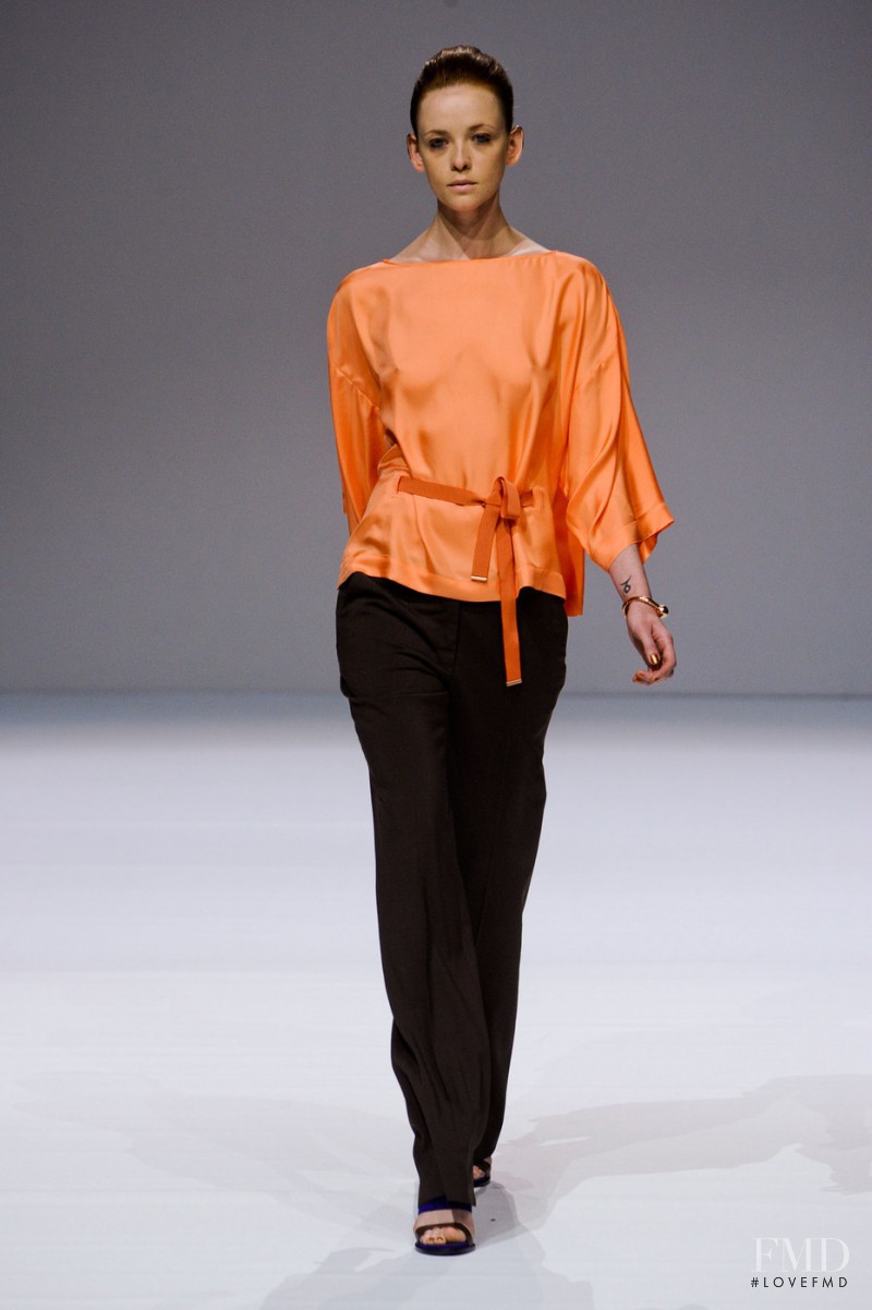 Tanya Chubko featured in  the Veronique Branquinho fashion show for Spring/Summer 2013