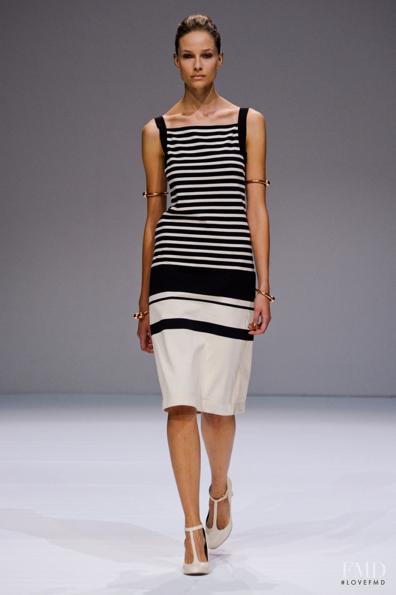 Masha Voronina featured in  the Veronique Branquinho fashion show for Spring/Summer 2013