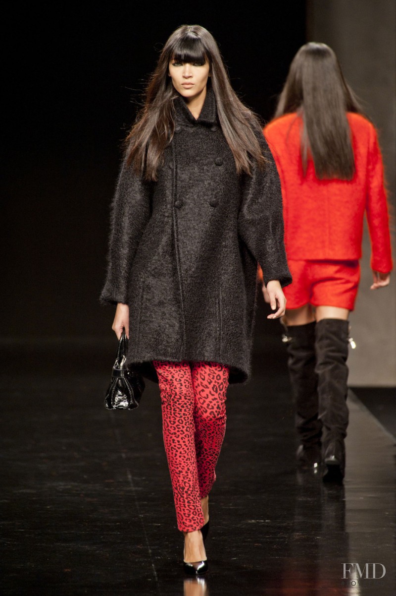 Daniela de Jesus featured in  the John Richmond fashion show for Autumn/Winter 2014