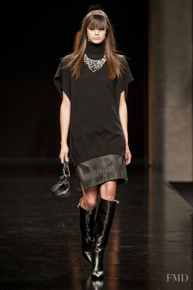 Anja Leuenberger featured in  the John Richmond fashion show for Autumn/Winter 2014