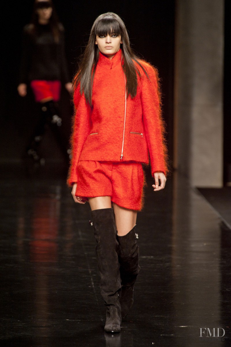 Wanessa Milhomem featured in  the John Richmond fashion show for Autumn/Winter 2014