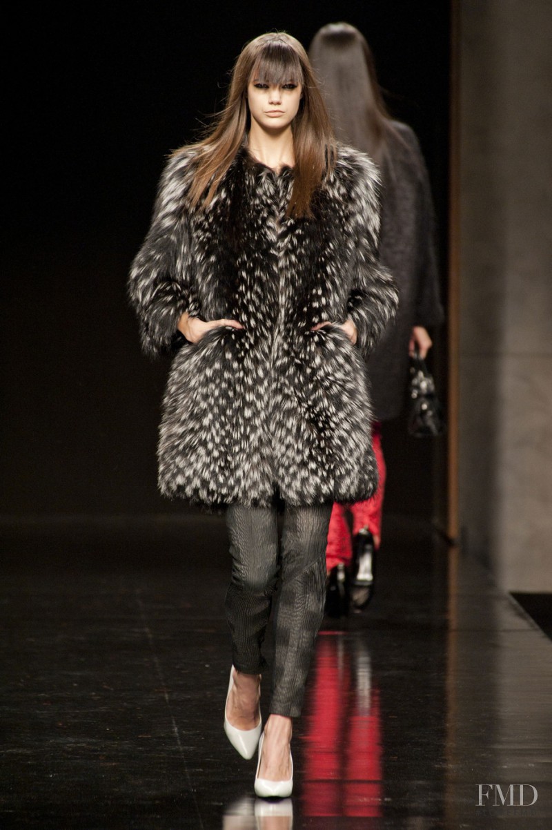 Anja Leuenberger featured in  the John Richmond fashion show for Autumn/Winter 2014