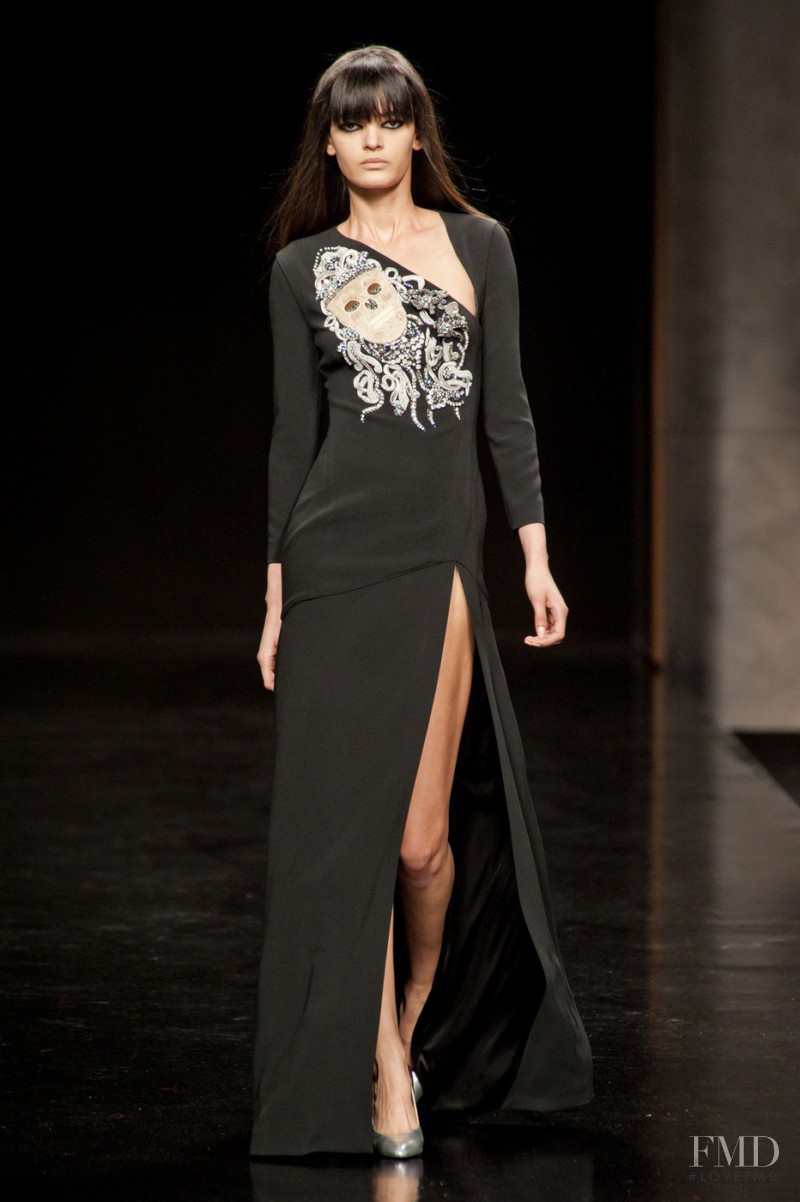 Wanessa Milhomem featured in  the John Richmond fashion show for Autumn/Winter 2014