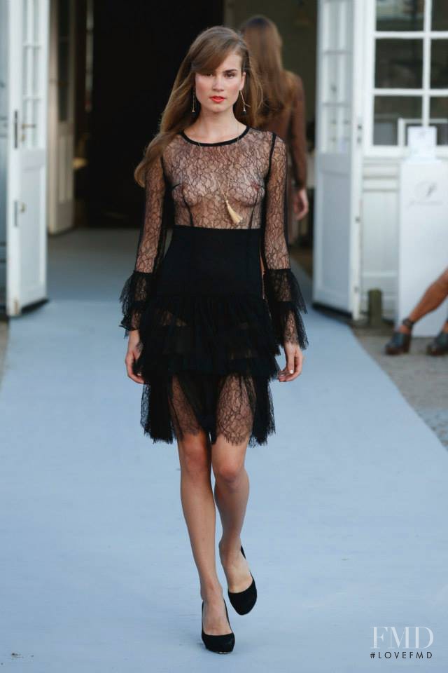 Andrea Jorgensen featured in  the Lace by Stasia fashion show for Spring/Summer 2015