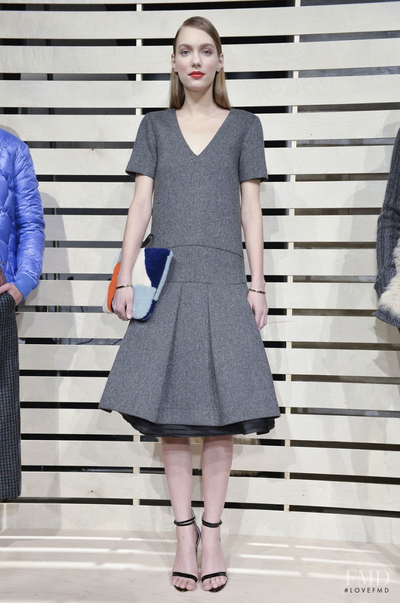 Vera Vavrova featured in  the J.Crew fashion show for Autumn/Winter 2014